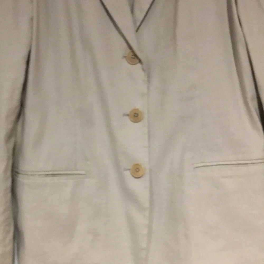 Lauren Ralph Lauren Petites natural linen blazer size 8P